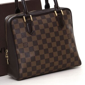 【使用わずか】 ルイヴィトン Louis Vuitton ダミエ ブレラ エベヌ ブラウン系 ハンドバッグ レディース 1円 カバン 定価約12万 S0018