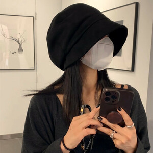 帽子 ハット 韓国風 バケットハット 小顔効果 保温