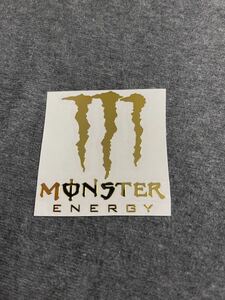 モンスター Monster energy エナジードリンク　カッティングステッカー 転写　ゴールド　メタリック　シール　ステッカー　バイク　車　金