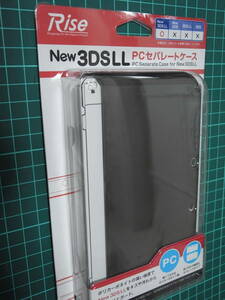 Rise / New 3DS LL / PCセパレートカバー / クリアブラック