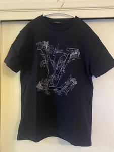 LOUIS VUITTON エンブロイダリー LV フラワーTシャツ 半袖 サイズS 美品 定価10万円以上 