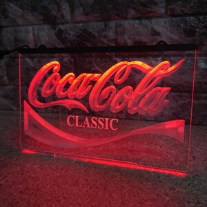 No.OD40 送料無料 コカ・コーラ LED ネオン 看板 coca-cola ランプ ライト 照明 インテリア ディスプレイ 雑貨 店舗
