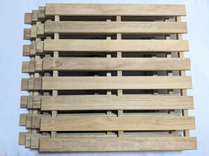 【送料込】木目 すのこ スノコ 簀子 大型（8枚板）4枚 木製 簀子 押入れ収納 カビ対策 湿気対策 和風 隙間収納用