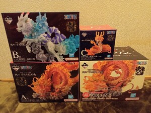 【未開封4体】一番くじ ワンピース EX 挑め!百花繚乱鬼ヶ島 ABCラストワン賞フィギュア モモの助 大龍変化 魂豪示像 ヤマト獣変化