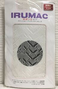 新品未開封【IRUMAC】サポートタイプファッションパンティストッキング ホワイト　S〜L　日本製