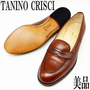 【美品】TANINO CRISCI ローファー 36 革靴 ブラウン レディース