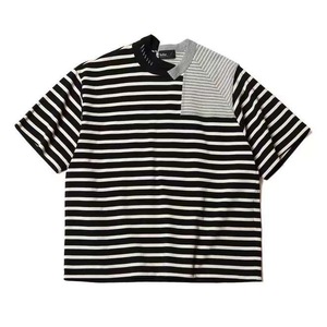 即決 未使用【kolor】カラー ドッキングボーダーTシャツ 黒白 3 新古