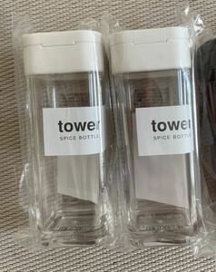 ◆山崎実業 towerスパイスボトル タワー 2863 白2個　新品未開封品◆