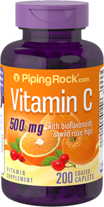 ※複数可！ビタミンC Vitamin C バイオフラボノイド 500mg 200粒 保証 ※