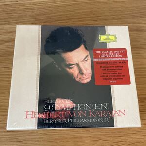 ○ CD カラヤン Karajan Beethoven ベートーヴェン 交響曲全集 ベルリン・フィル 完全限定盤 5CD+Pure Audio Blu-ray 未開封