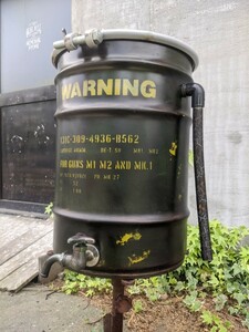 アメリカン雑貨 雨水タンク 貯水タンク ガレージ雑貨 U.S.ARMY スタイル#アメリカンヴィンテージな家 #エコライフ #ミリタリー #ECO #給水 