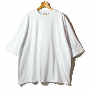 新品 Goodwear グッドウェア スーパービッグシルエット オーバーサイズ Tシャツ 無地 ヘビーウェイト 肉厚 厚手 ホワイト 白 L