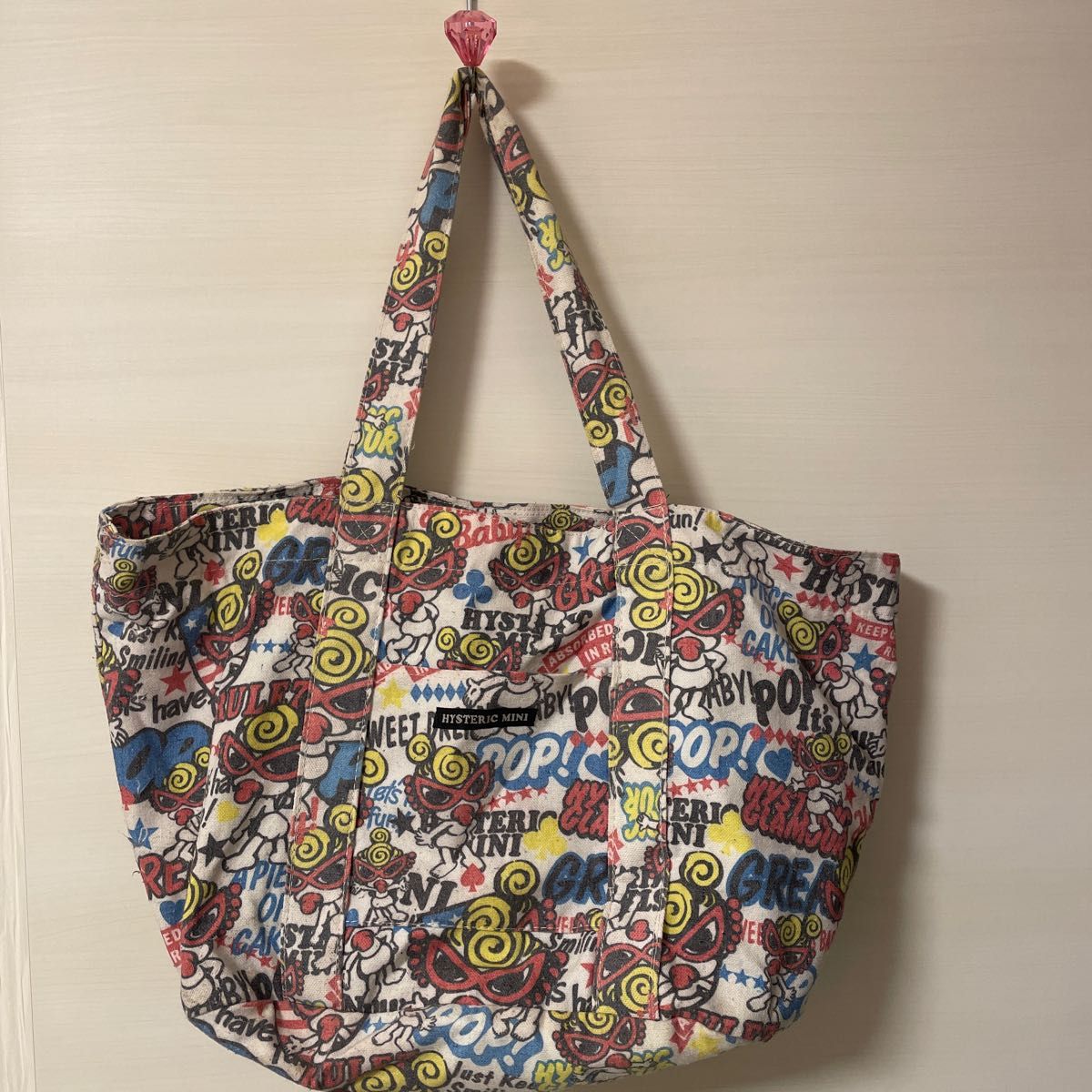 最終値下げ 新品 ヒスミニ ANGEL MINI ライトオンデニム トートバッグ
