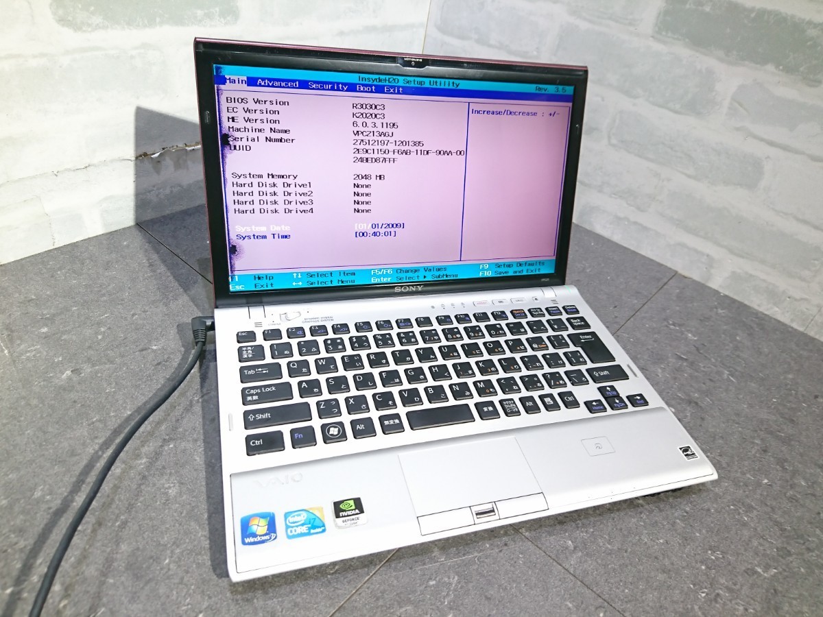 ★ジャンク★SONY VAIO VPCZ1 VPCZ13AGJ Core i7 メモリ8GB SSD無 オーナーメイド 付属品 純正バッテリー・純正充電器　外装綺麗です Yahoo!オークション -「vpcz1 ジャンク」の落札相場・落札価格