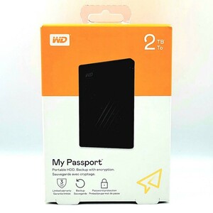 WD ポータブルHDD 2TB USB3.0 ブラック My Passport 暗号化 パスワード保護 外付けハードディスク WDBYVG0020BBK-WESN 国内正規代理店品