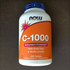 ビタミンC 250粒 NOW Foods C-1000
