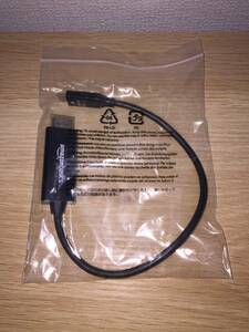 【未使用】Amazonベーシック USB-C HDMIケーブルアダプター(Thunderbolt 3互換) 4K @ 30Hz 0.3m