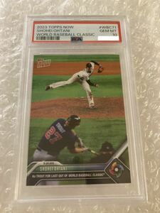 PSA10 WBC 大谷翔平　マイクトラウト　ラスト三振シーン　大谷　決勝戦　アメリカ戦　トップス　topps 