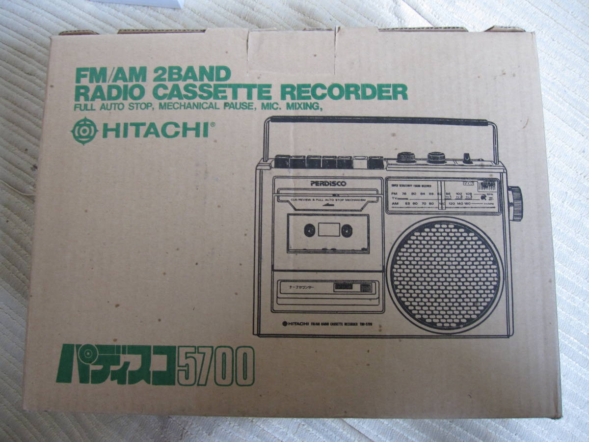 HITACHI、ラジカセ、TRKー7600、-