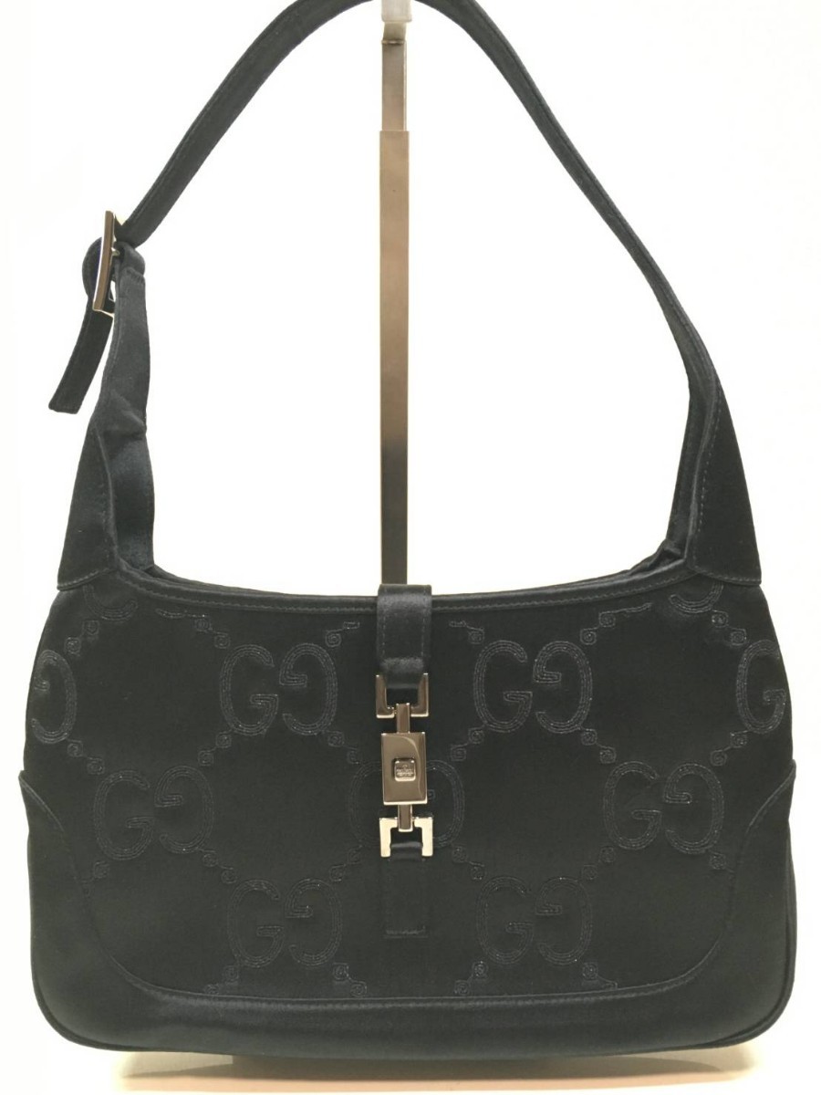 GUCCI ジャッキー ハンドバッグ スエード レザー HB01945-