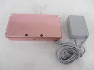 【同梱可】良品 ゲーム ニンテンドー3DS 本体 CTR-001 ピンク 動作品・充電器付き