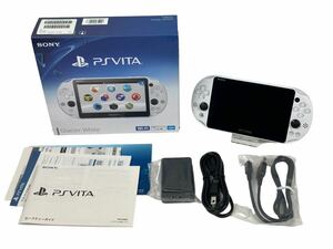 【ほぼ新品】SONY PCH-2000 ZA22 グレイシャー ホワイト一式 PS Vita 本体PlayStation Vita 