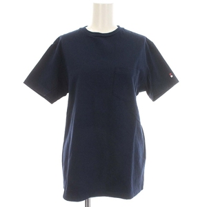 マディソンブルー MADISONBLUE Tシャツ 半袖 ポケット カットソー 00 XS ネイビー 紺 /☆G レディース