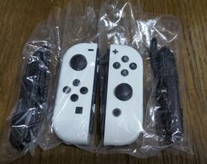 ★送料無料・美品★ Nintendo Switch ジョイコン Joy-Con ホワイト ストラップ付き 中古 動作確認済み ストラップ未使用　純正　正規品