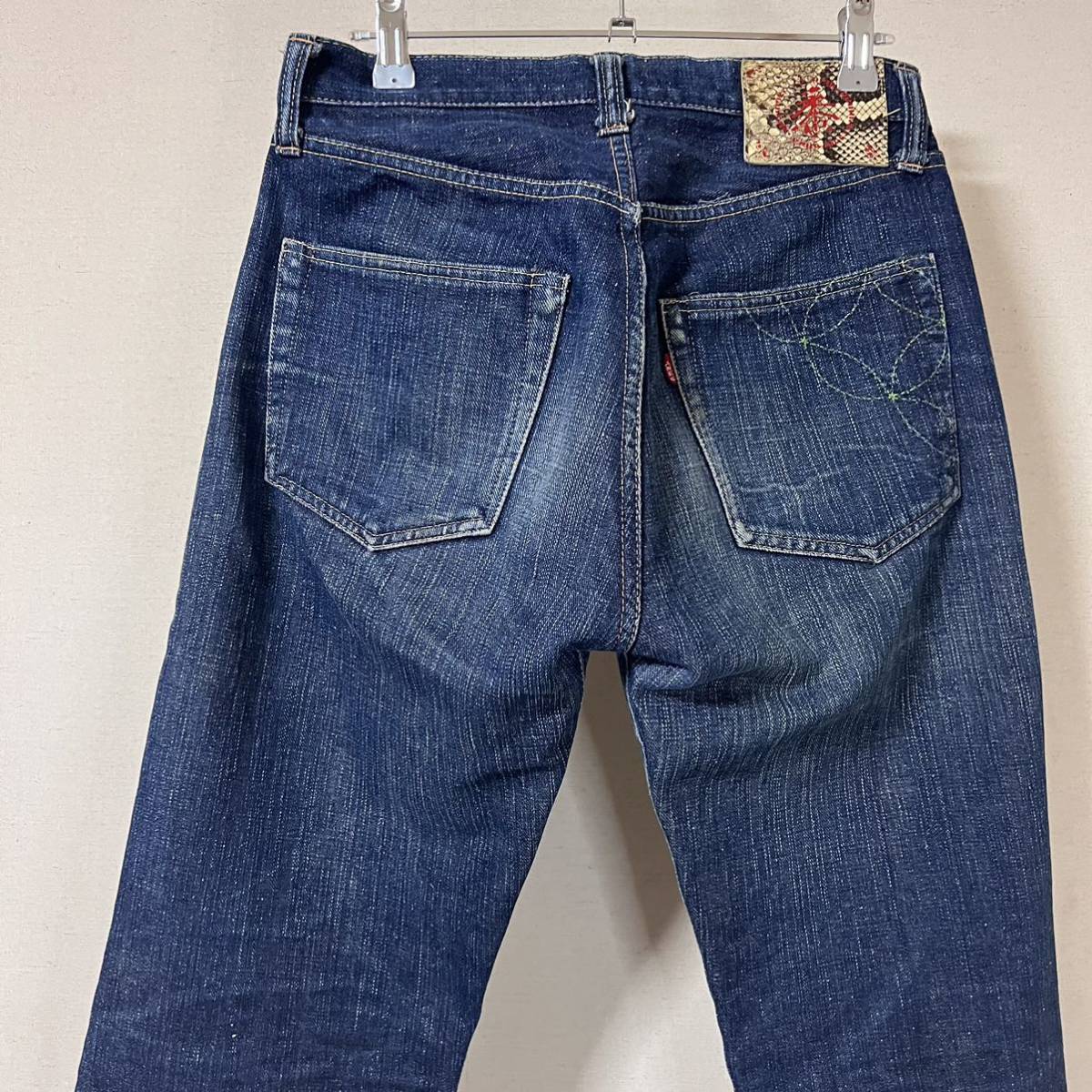 SUGARCANE 砂糖黍 サトウキビ デニムパンツ W36 濃紺 セルヴィッチ SUGARCANE 砂糖黍 サトウキビ デニムパンツ W36 濃紺