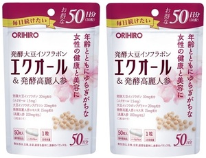 ORIHIRO エクオール＆発酵高麗人参徳用 2袋