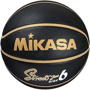 【単品】6号_ブラック/ゴールド ミカサ(MIKASA)バスケットボール 7号/6号/5号 ゴム 推奨内圧0.49~0.63(kgf/)