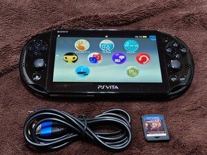 美品 PS Vita PCH-2000 本体 USB充電器 マインクラフト