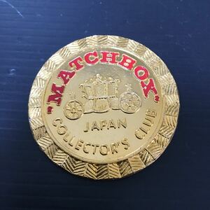 MATCHBOX JAPAN COLLECTORS CLUB マッチボックス コレクターズクラブ バッジ 約5cm 箱無　バッチ　当時物