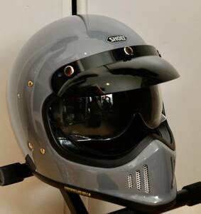 SHOEI ショウエイ EX-ZERO フルフェイスヘルメット バサルトグレー 2022年製 バイザー 付き sizeL 中古 