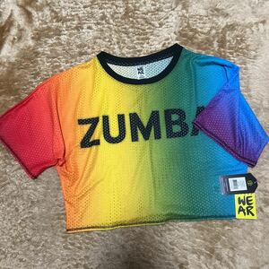 ZUMBA 新作 新品 半袖Tシャツ 正規品 XSサイズ カラフル レディース ズンバ ZUMBA