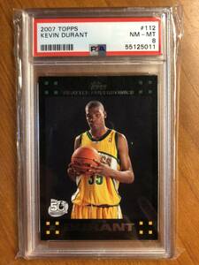 2007 topps kevin durant RC PSA8
