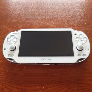 美品 海外モデル FW3.65 PSVita 本体 PCH-1001 クリスタル ホワイト PlayStation Vita 1000 1100 北米 欧米 英語 日本語対応