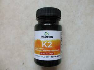 ★スワンソンSwanson ビタミン K2 50 mcg 30 Softgels♪