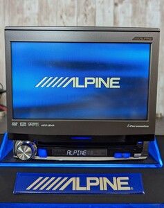アルパイン IVAシリーズ最終モデル IVA-D305J CD DVD AUX 高級機 高音質 1DIN 映像出力あり　バックカメラ接続可能　外車等にも　 ALPINE