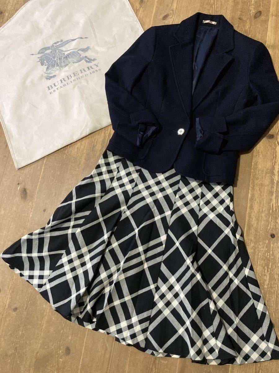 大きいサイズ◇美品◇バーバリー BURBERRY 13号/44/XL-3L 美シルエット