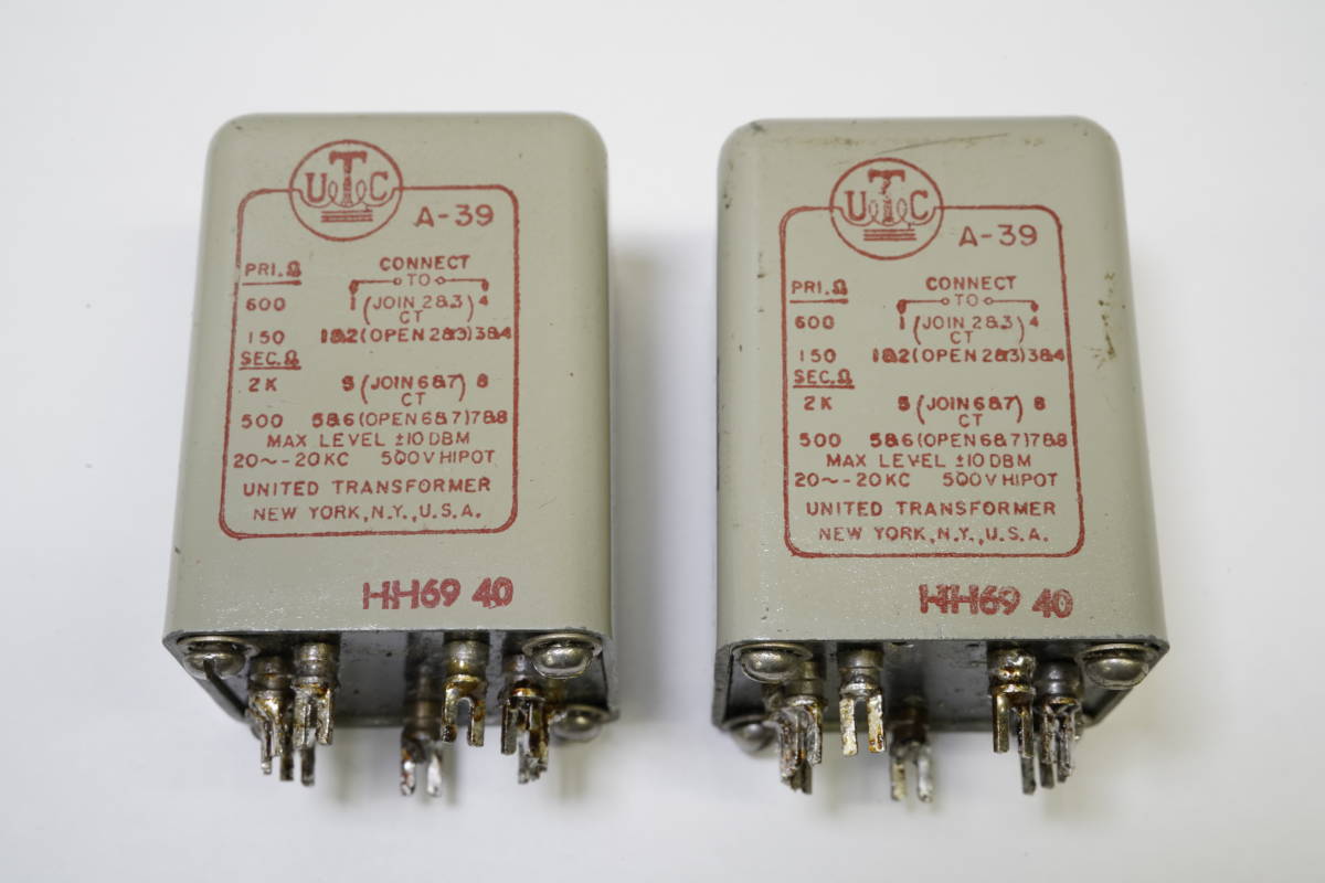 UTC トランス A-10 ペア 動作確認済み
