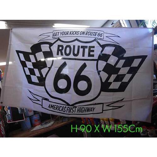 ROUTE66 FLAG (checker) ルート66 チェッカー アメリカン フラッグ 旗