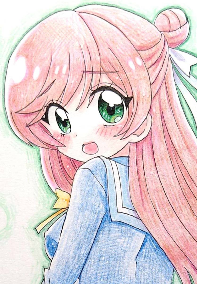 手描きイラスト キュアパイン 巨大化 巨大娘 プリキュア 同人