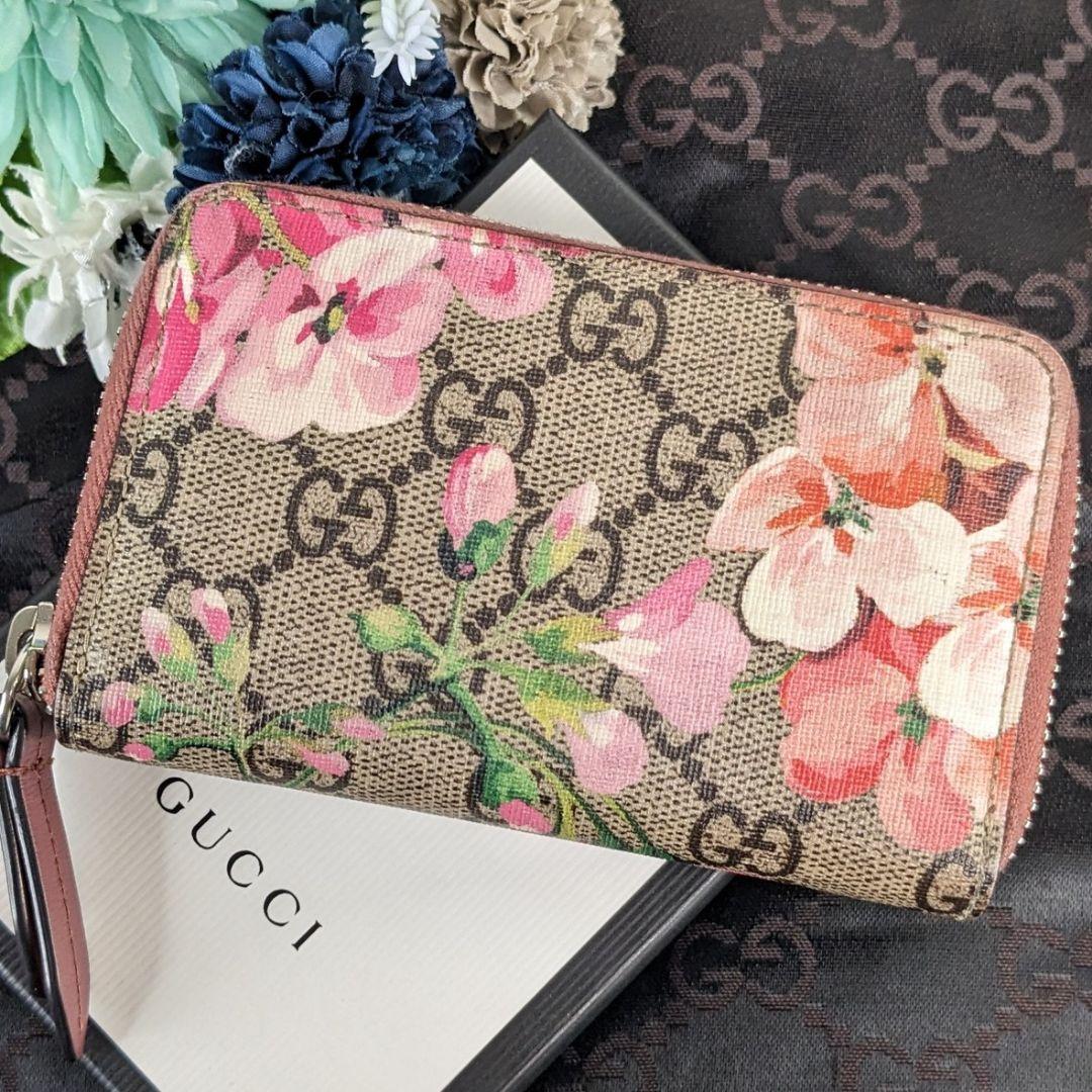 希少】GUCCI グッチ ドキュメントケース ポーチ 財布 花柄 GG