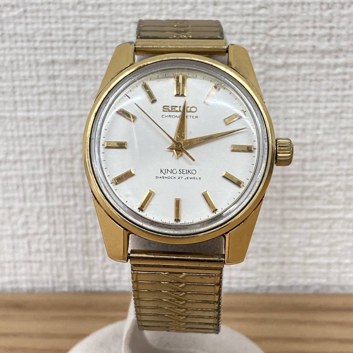 44グランドセイコー，キング 金色竜頭 凸W-SEIKOロゴ/44GRAND SEIKO