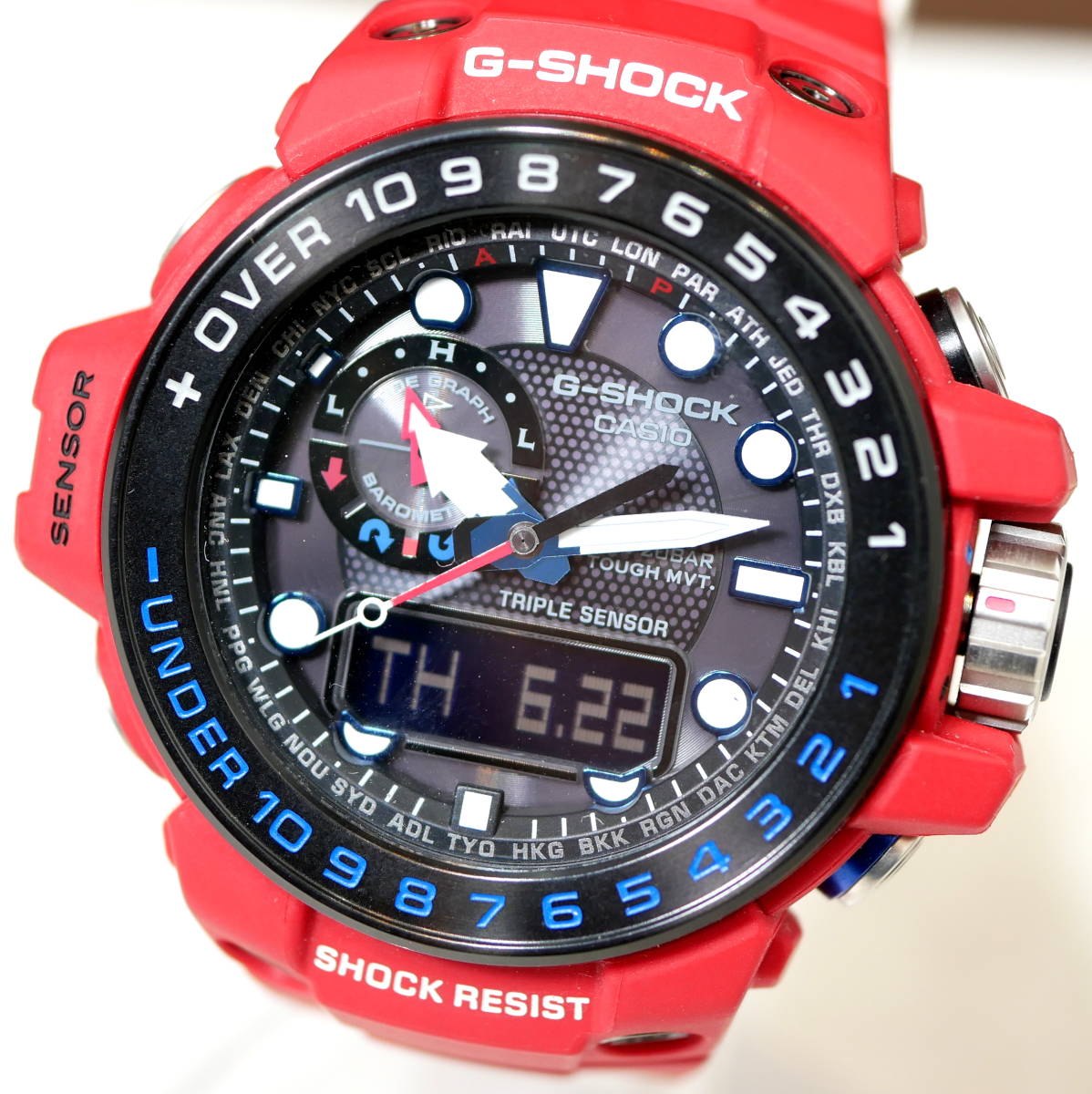 CASIO G-SHOCK GWN-1000RD ガルフマスター 電波ソーラー ネット販売