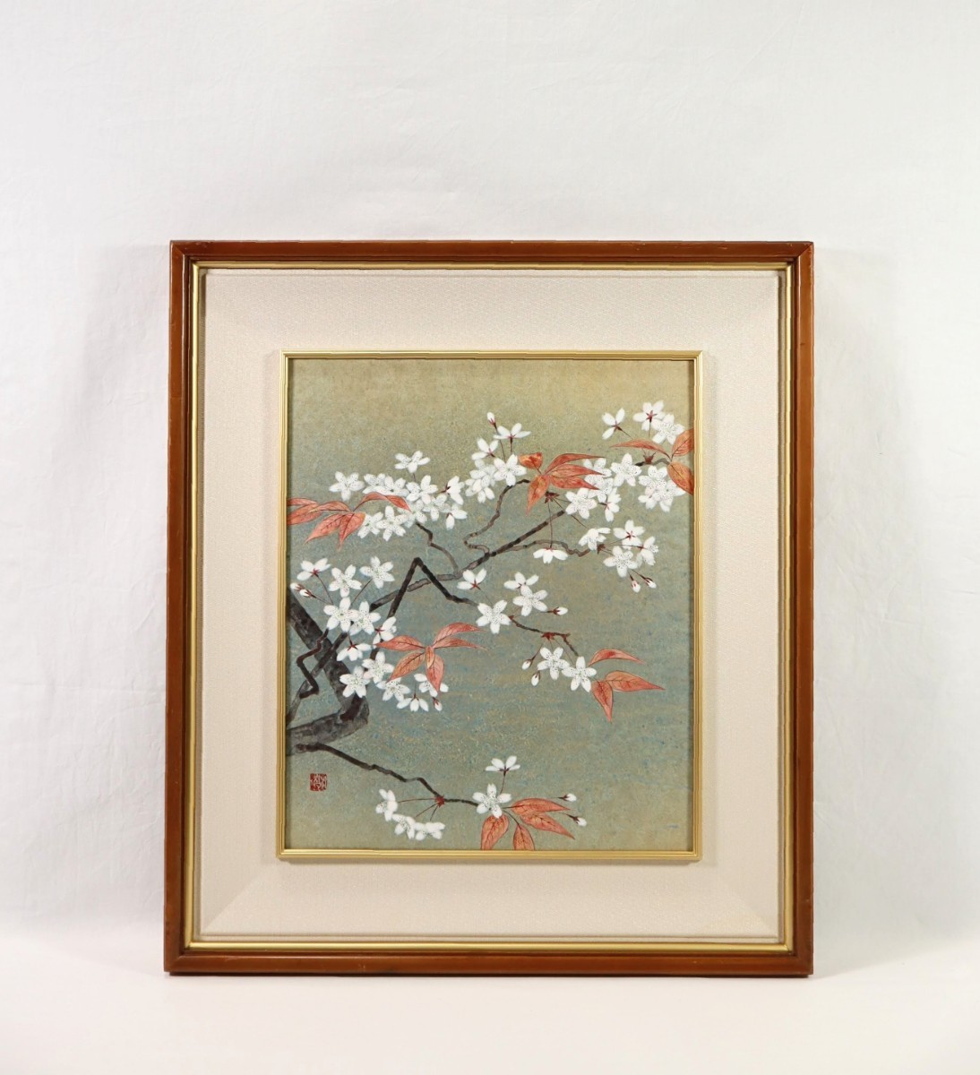 林潤一、【風韻】、希少な額装用画集より、状態良好、新品額装付 