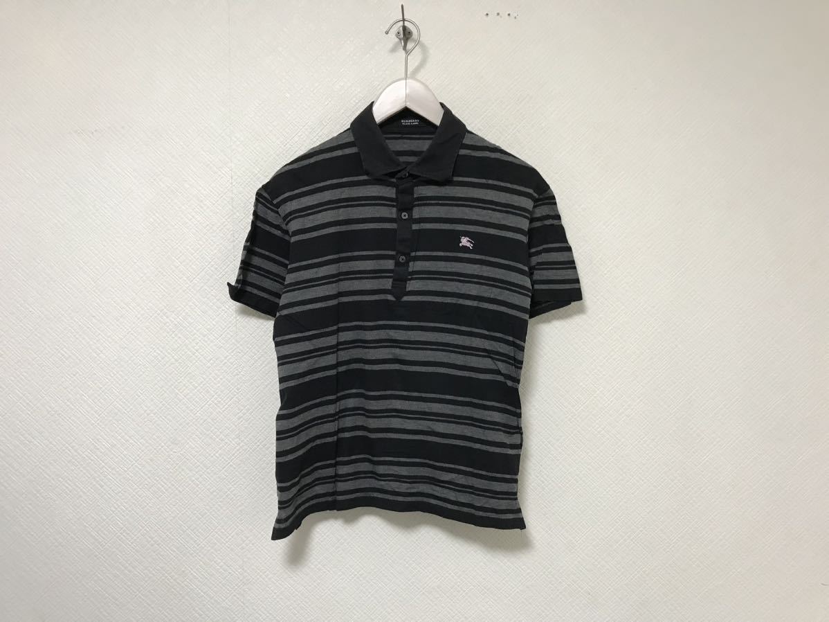 タッキーさん専用　バーバリーブラックレーベル 半袖ポロシャツM　&　児島ジーンズ BURBERRY BLACK LABEL(バーバリーブラックレーベル) ホース ロゴ 刺繍