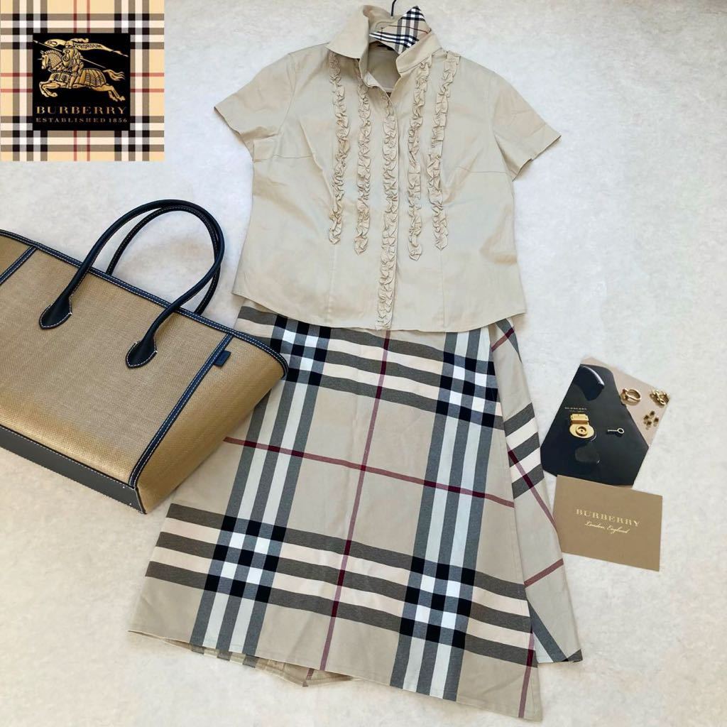 大きいサイズ◇美品◇バーバリー BURBERRY 13号/44/XL-3L 美シルエット