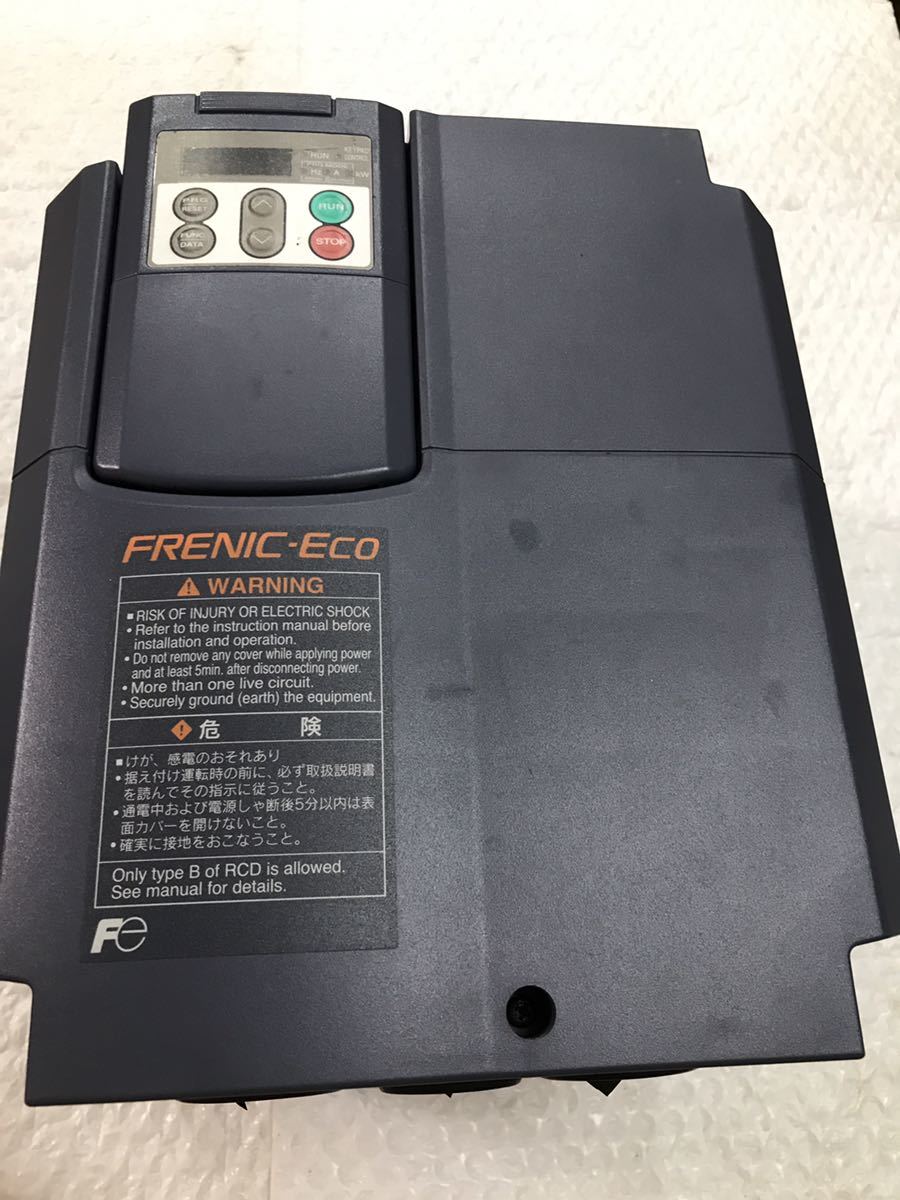 富士電機 FRENIC-ECO FRN7.5F1S-2EP モーター回転制御確認-